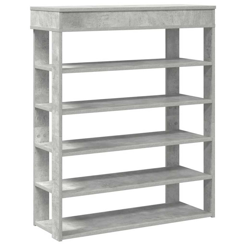 Pantofar, gri beton, 80x30x98 cm, lemn prelucrat