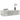 Raft de perete cu sertare Gri beton 60x26,5x15cm Lemn prelucrat