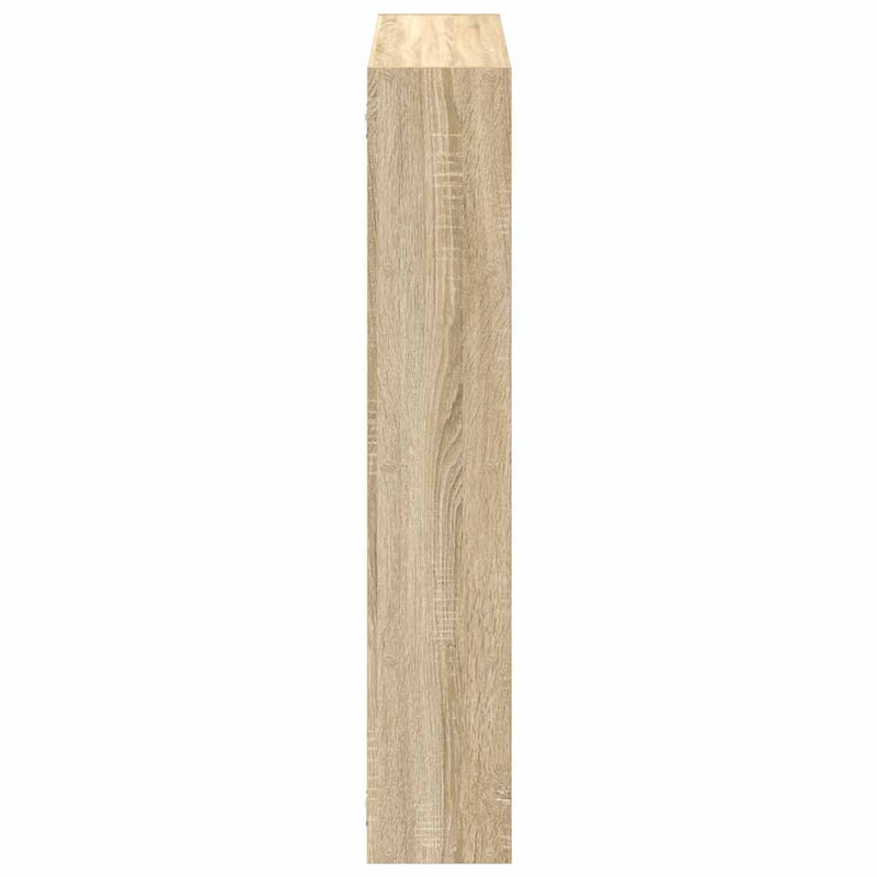 Raft cubic perete 12 compartimente stejar sonoma lemn prelucrat