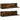 Rafturi de perete 2 buc., stejar fumuriu, 75x16,5x16,5 cm, lemn