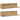 Rafturi perete, 2 buc., stejar artizanal, 75x16,5x16,5 cm, lemn