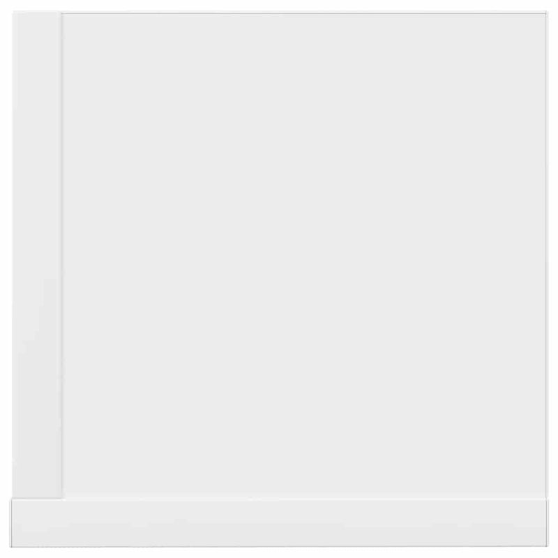 Rafturi de perete 2 buc., alb, 100x16,5x16,5 cm, lemn prelucrat