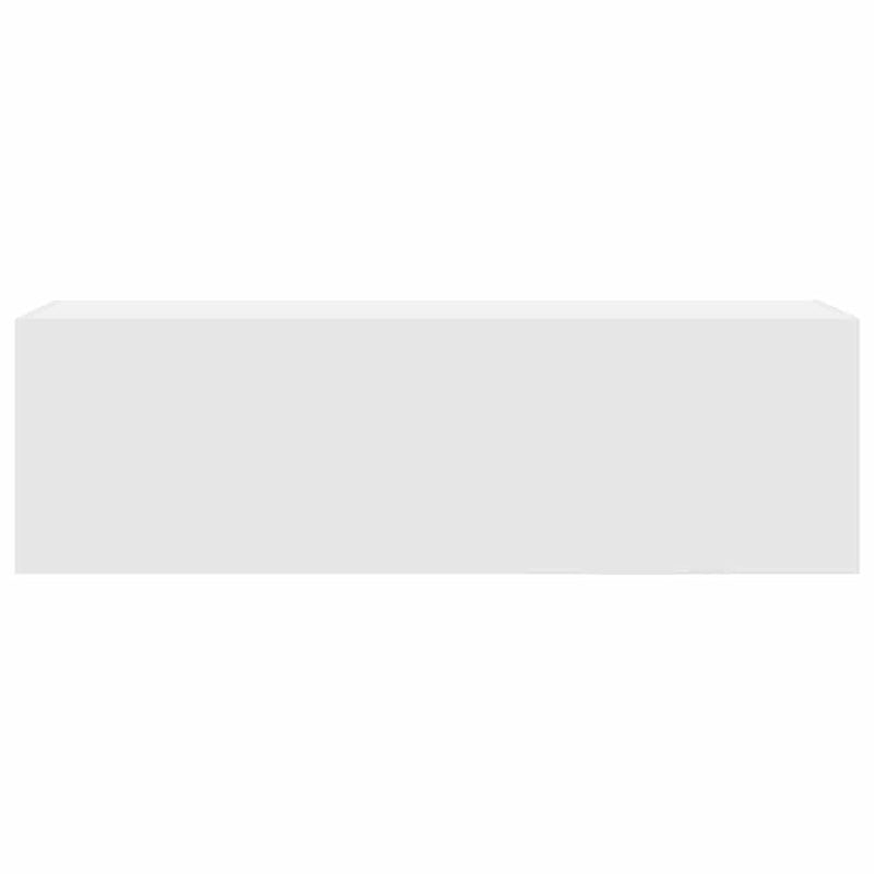 Dulap de perete de baie, alb, 100x25x30 cm, lemn prelucrat
