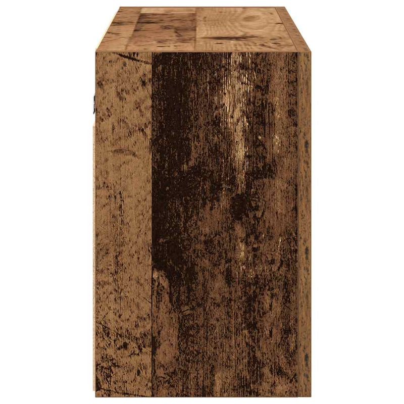 Dulap perete de baie, lemn vechi, 100x25x40 cm, lemn prelucrat