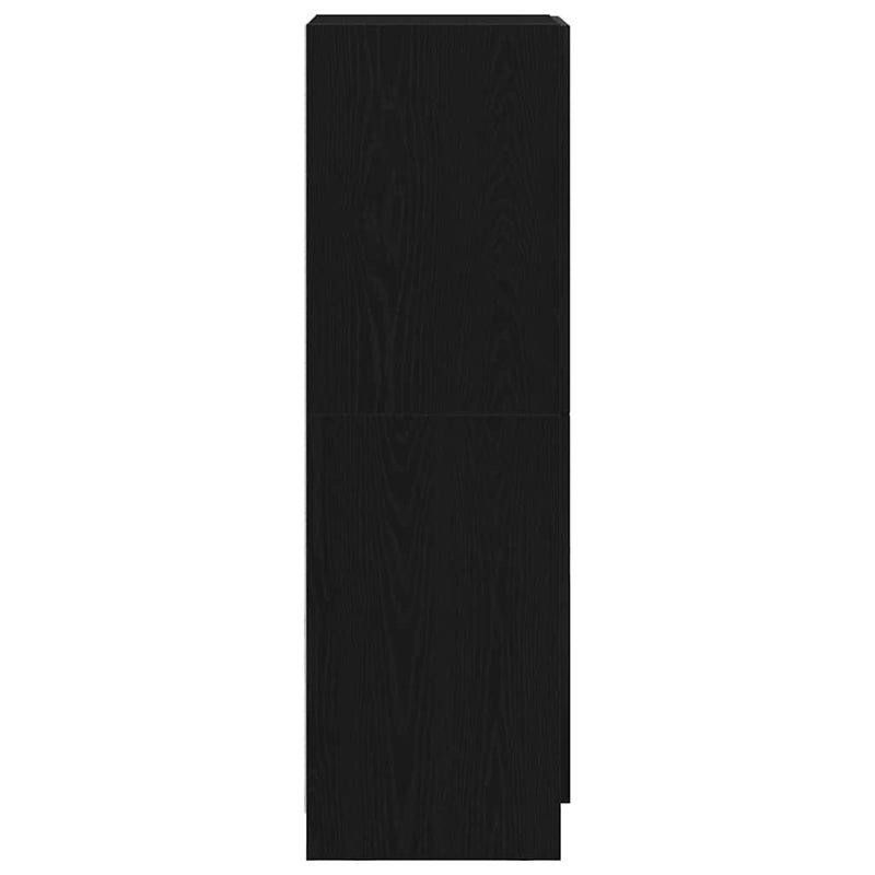 Dulap de bucătărie, negru, 38x41,5x131,5 cm, lemn prelucrat