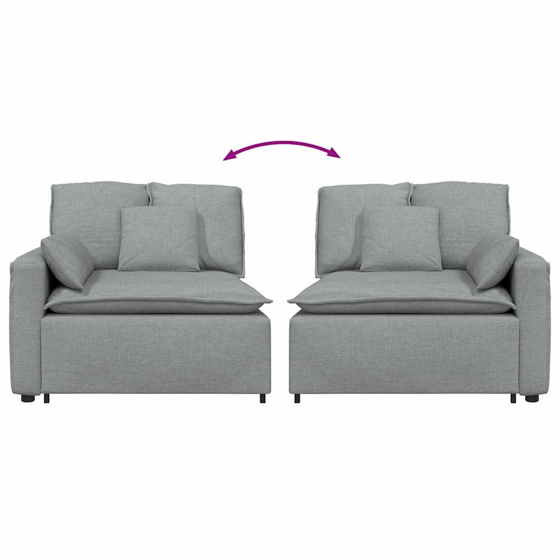 Modul modular de capăt pentru cotieră canapea cu perne 100 cm