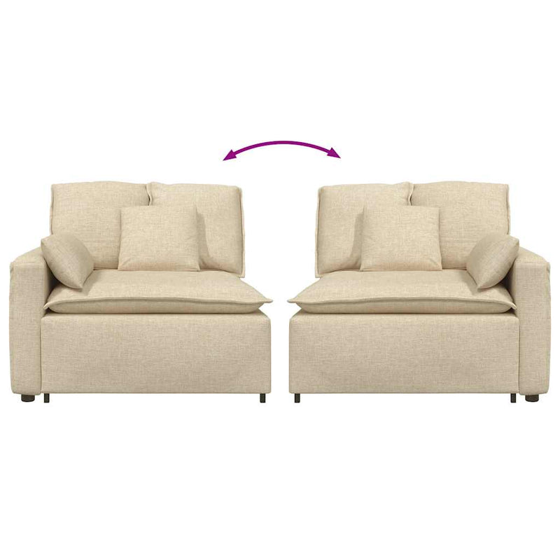 Modul modular de capăt pentru cotieră canapea cu perne 100 cm