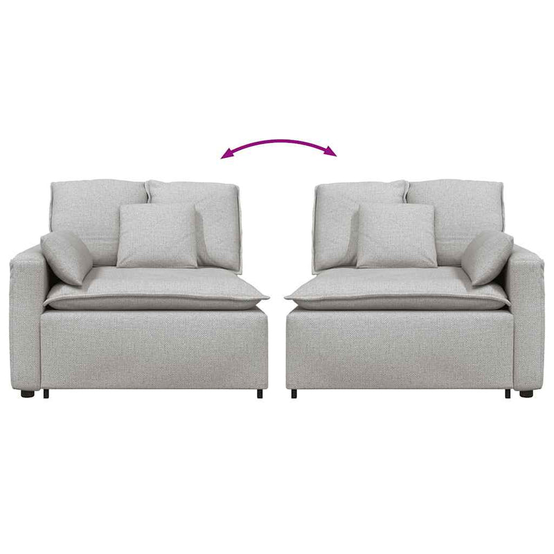 Modul modular de capăt pentru cotieră canapea cu perne 100 cm