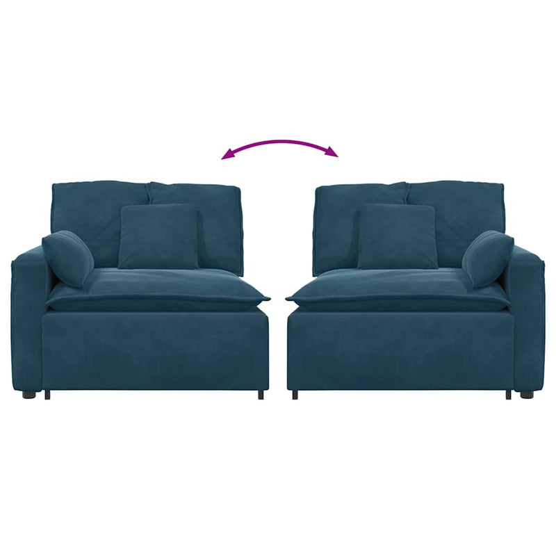 Modul modular de capăt pentru cotieră canapea cu perne 100 cm