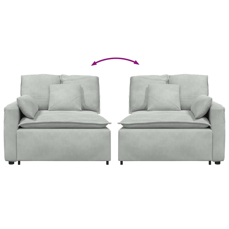 Modul modular de capăt pentru cotieră canapea cu perne 100 cm