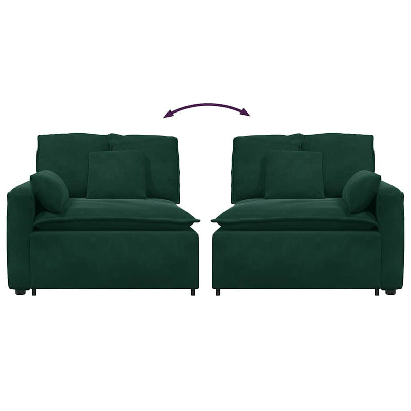 Modul modular de capăt pentru cotieră canapea cu perne 100 cm