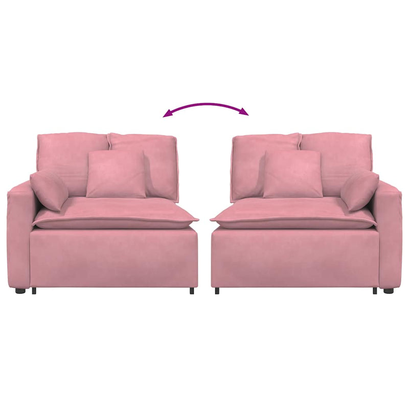Modul modular de capăt pentru cotieră canapea cu perne 100 cm