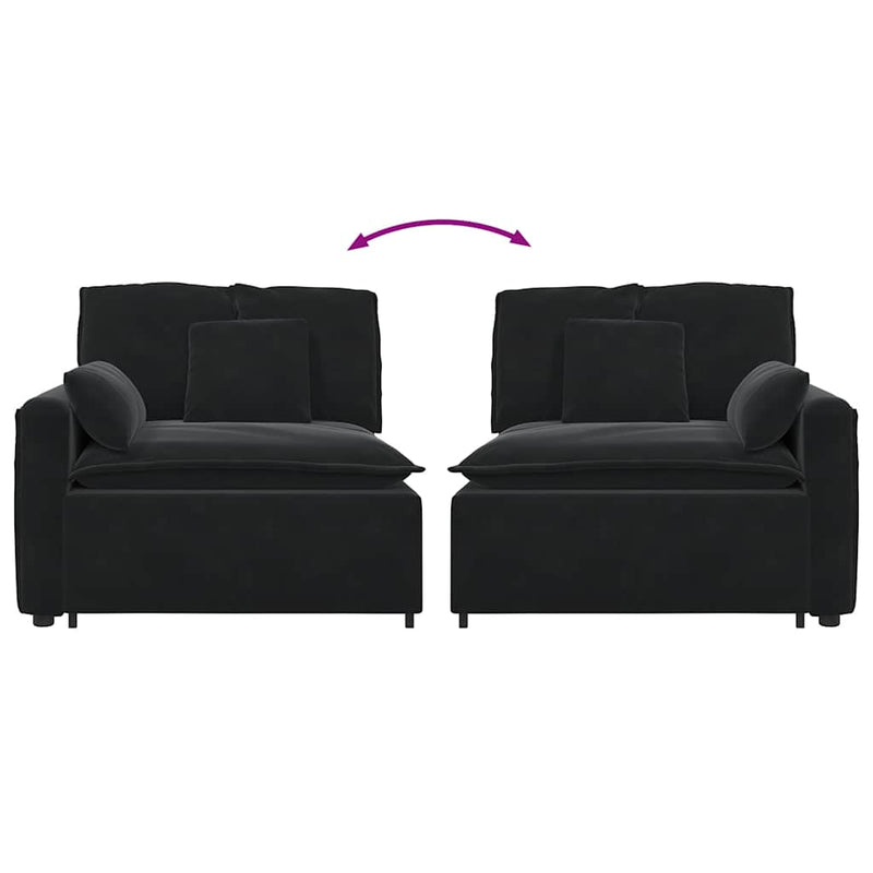 Modul modular de capăt pentru cotieră canapea cu perne 100 cm
