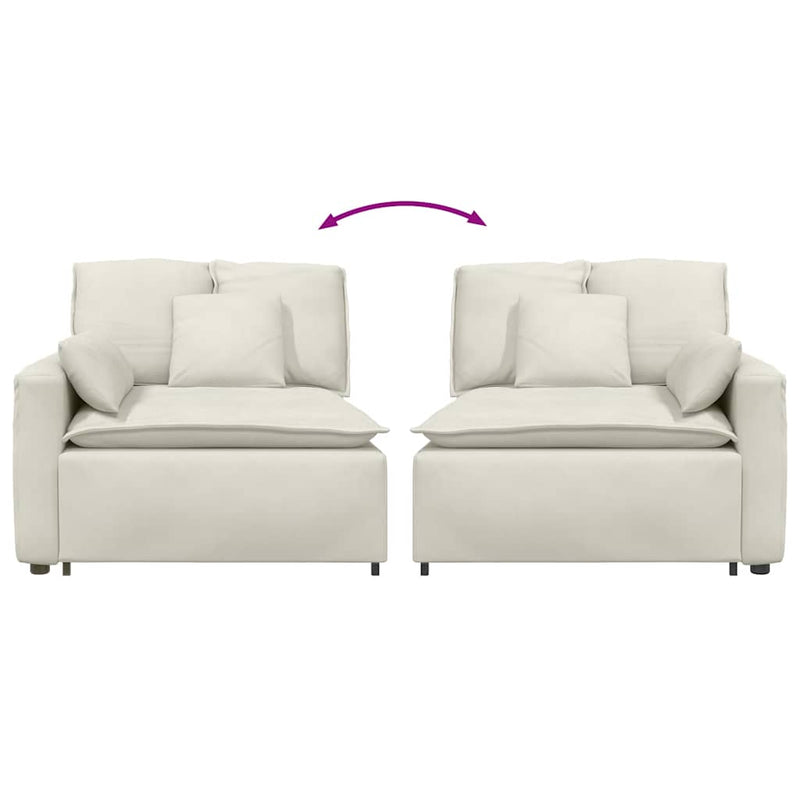 Modul modular de capăt pentru cotieră canapea cu perne 100 cm