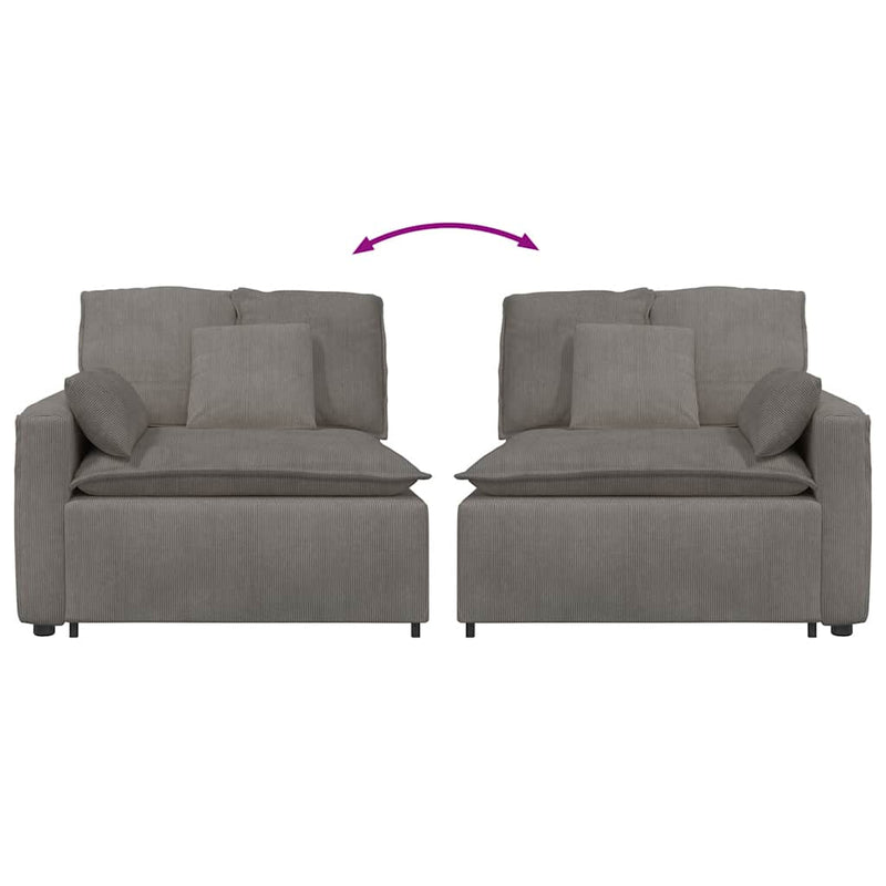 Modul modular de capăt pentru cotieră canapea cu perne 100 cm