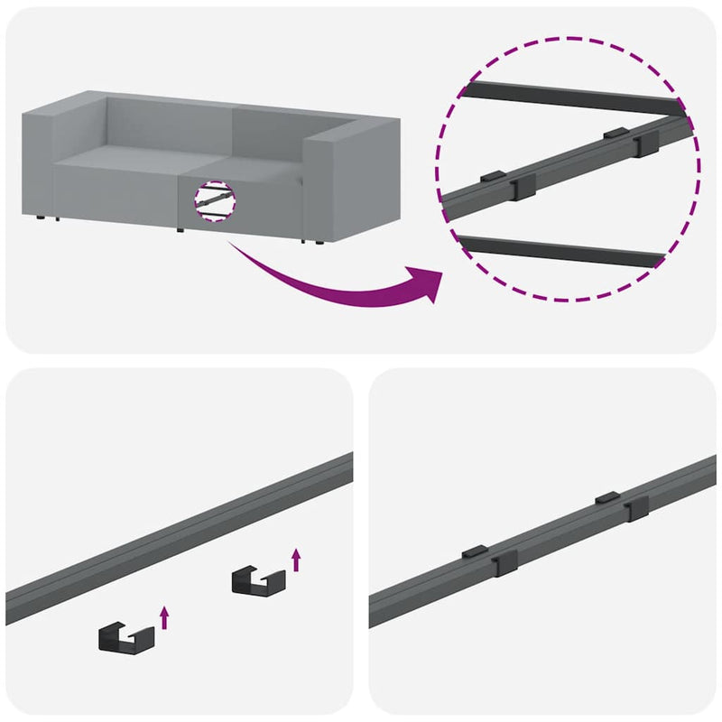 Modul modular de capăt pentru cotieră canapea cu perne 100 cm
