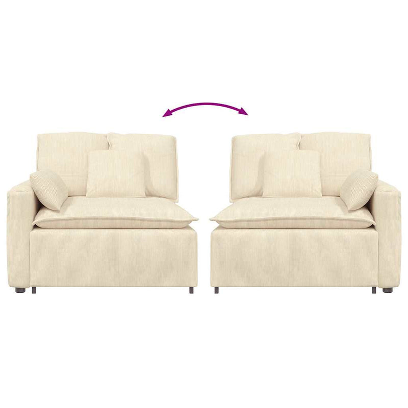 Modul modular de capăt pentru cotieră canapea cu perne 100 cm