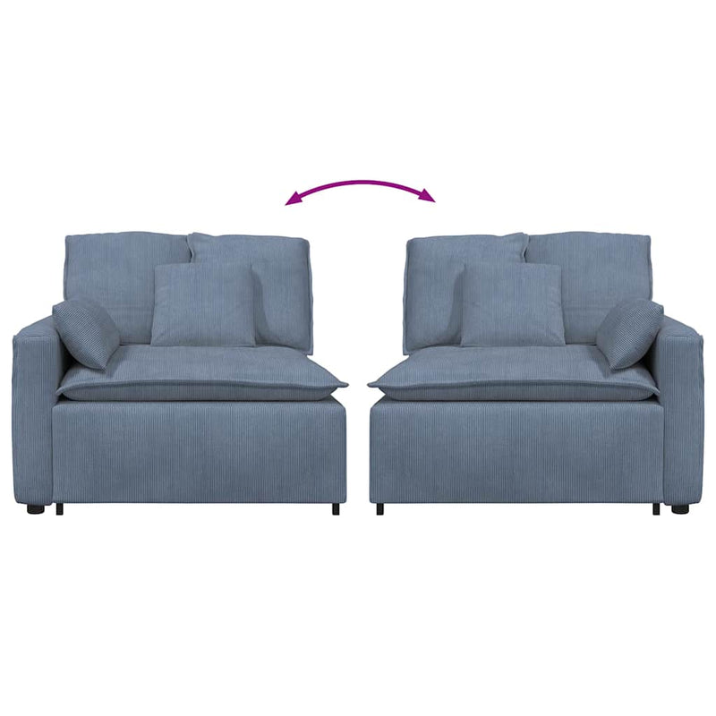 Modul modular de capăt pentru cotieră canapea cu perne 100 cm