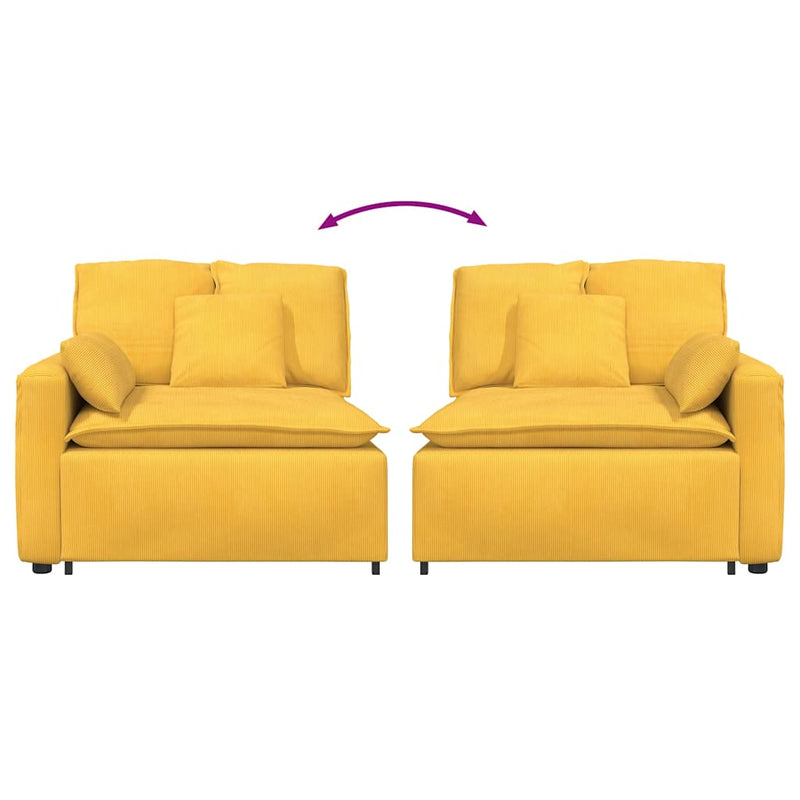 Modul modular de capăt pentru cotieră canapea cu perne 100 cm