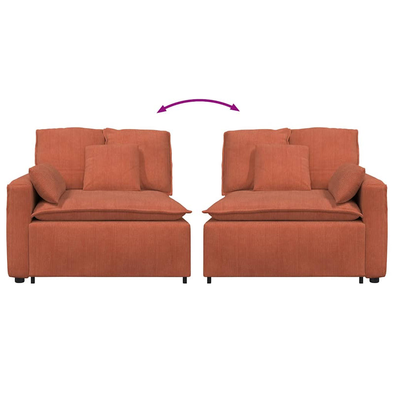 Modul modular de capăt pentru cotieră canapea cu perne 100 cm