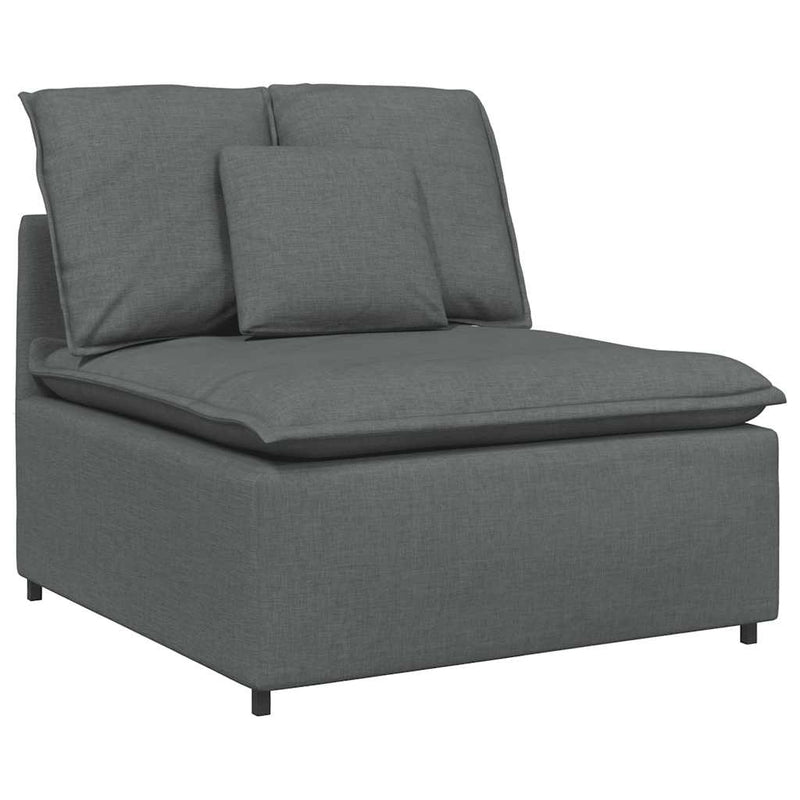 Modul central canapea modulară cu perne gri închis 100 cm