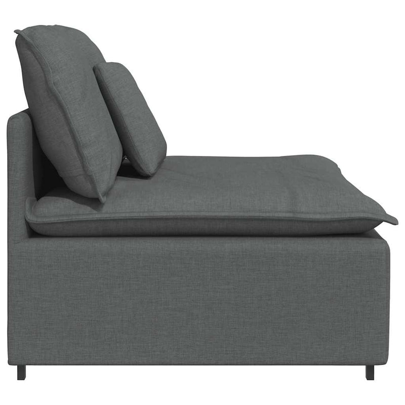 Modul central canapea modulară cu perne gri închis 100 cm
