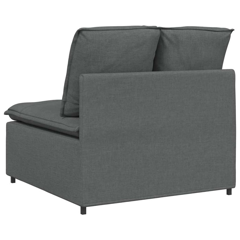 Modul central canapea modulară cu perne gri închis 100 cm