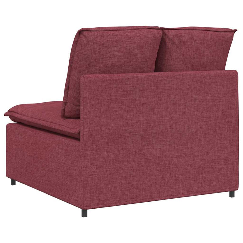 Modul central canapea modulară cu perne, roșu vin, 100 cm