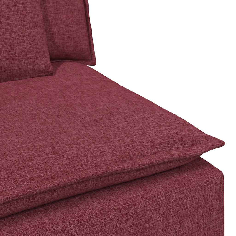 Modul central canapea modulară cu perne, roșu vin, 100 cm