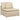 Modul central canapea modulară cu perne, crem, 100 cm