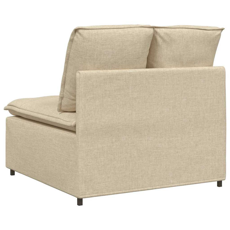 Modul central canapea modulară cu perne, crem, 100 cm