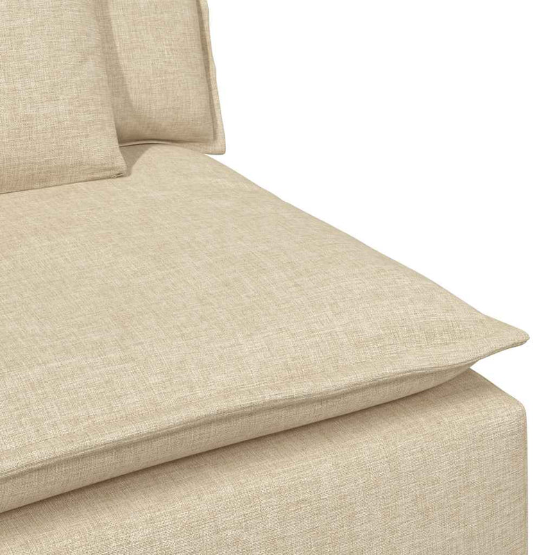 Modul central canapea modulară cu perne, crem, 100 cm