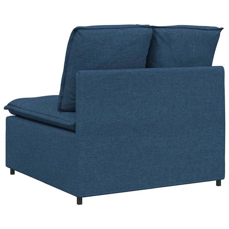 Modul central canapea modulară cu perne, albastru, 100 cm