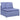 Modul central canapea modulară cu perne, albastru jeans, 100 cm