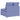 Modul central canapea modulară cu perne, albastru jeans, 100 cm