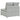 Modul central canapea modulară cu perne, gri deschis, 100 cm
