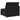 Modul central de canapea modulară cu perne, negru, 100 cm