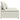 Modul central canapea modulară cu perne, crem, 100 cm