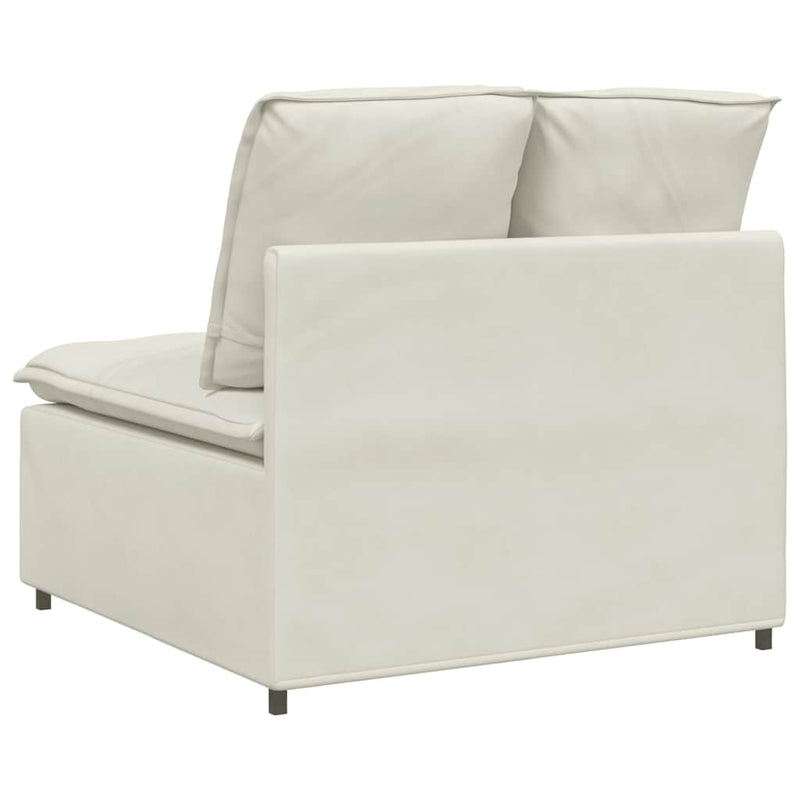 Modul central canapea modulară cu perne, crem, 100 cm