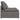Modul central canapea modulară cu perne, gri deschis, 100 cm