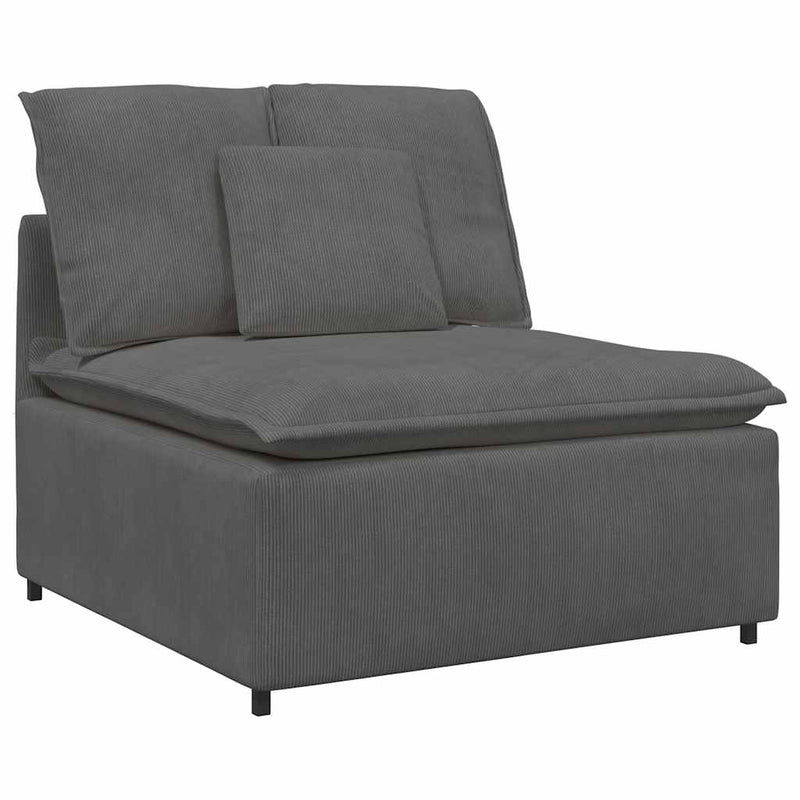 Modul central canapea modulară cu perne gri închis 100 cm