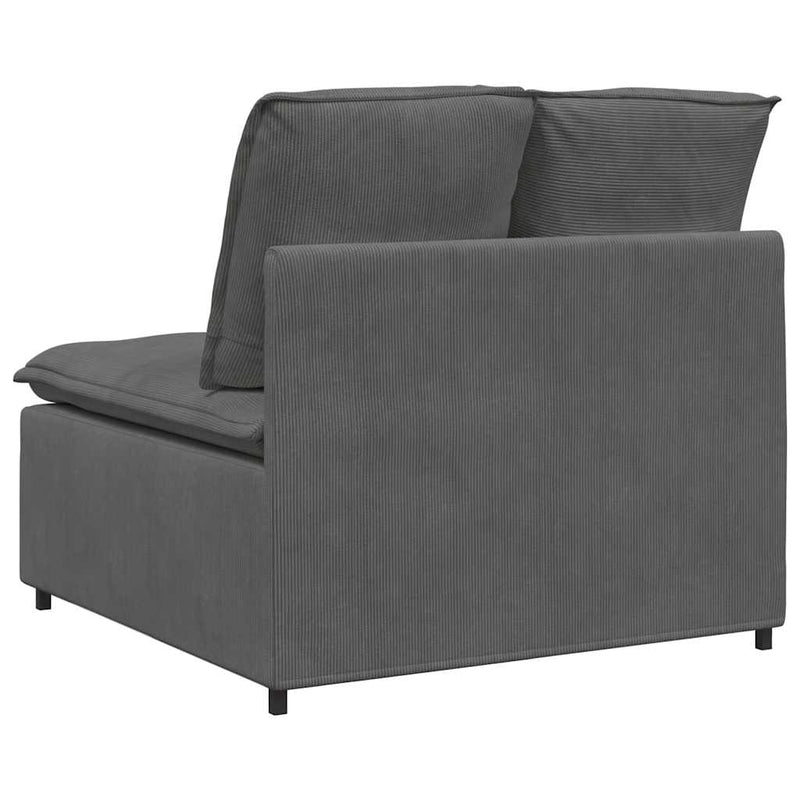 Modul central canapea modulară cu perne gri închis 100 cm