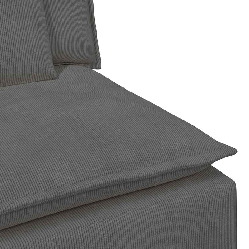 Modul central canapea modulară cu perne gri închis 100 cm