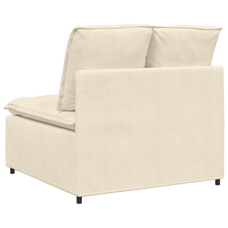 Modul central canapea modulară cu perne, crem, 100 cm