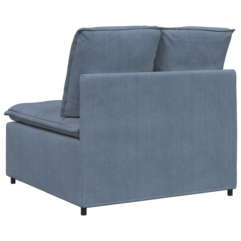 Modul central canapea modulară cu perne, albastru, 100 cm