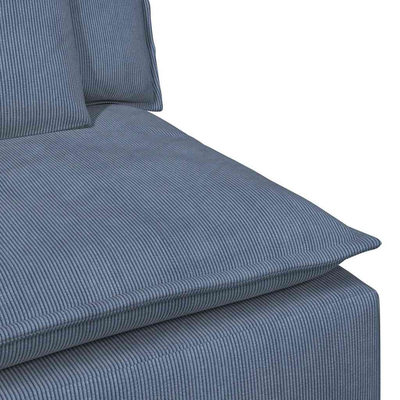 Modul central canapea modulară cu perne, albastru, 100 cm