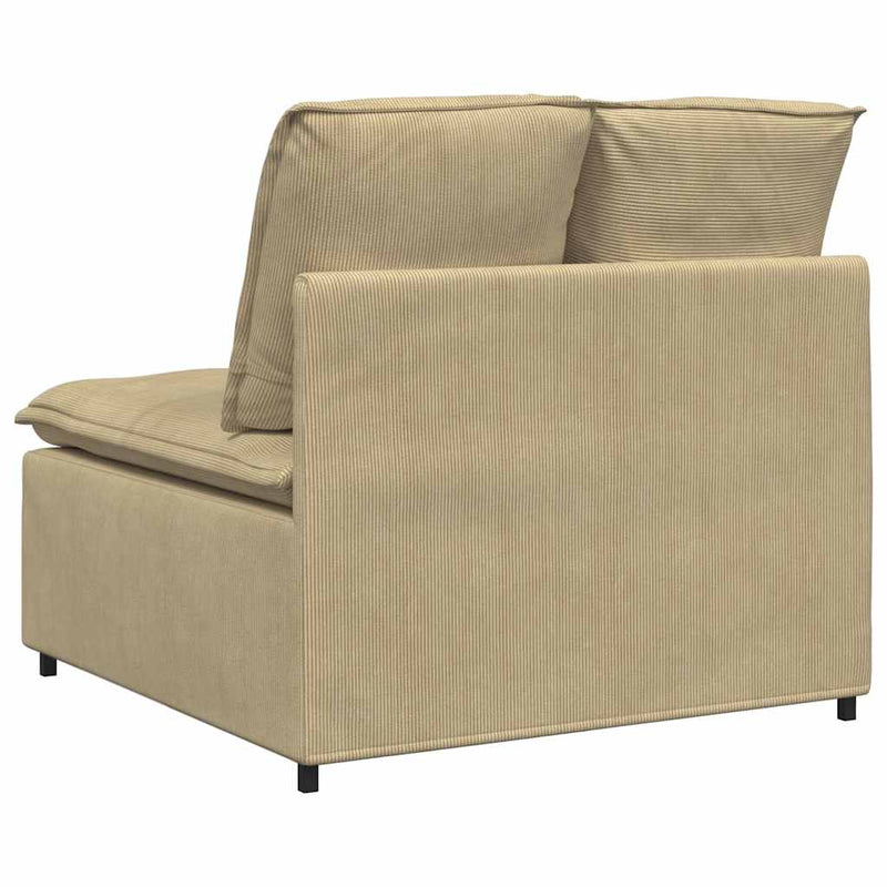 Modul central canapea modular cu perne gri-verzui 100 cm
