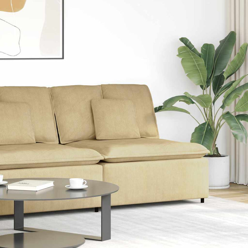 Modul central canapea modular cu perne gri-verzui 100 cm