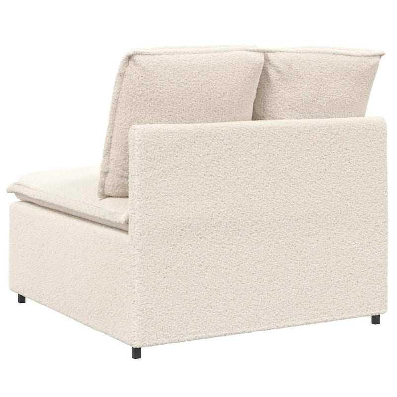 Modul central canapea modulară cu perne, crem, 100 cm