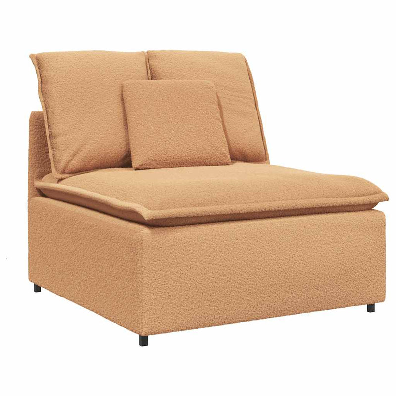 Modul central canapea modulară cu perne, bej, 100 cm